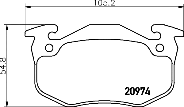 8DB 355 024-041 BEHR/HELLA/PAGID Комплект тормозных колодок, дисковый тормоз (фото 1)
