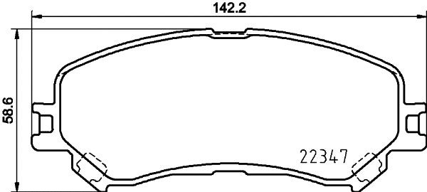 8DB 355 025-081 BEHR/HELLA/PAGID Комплект тормозных колодок, дисковый тормоз (фото 1)