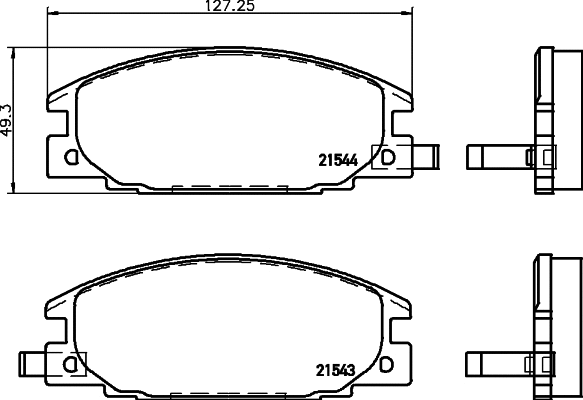 8DB 355 027-041 BEHR/HELLA/PAGID Комплект тормозных колодок, дисковый тормоз (фото 1)