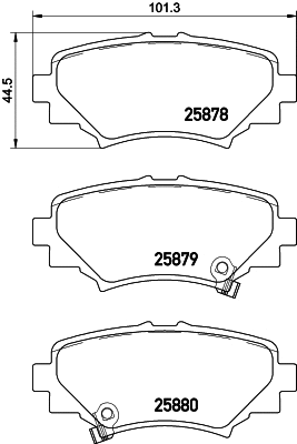 8DB 355 028-931 BEHR/HELLA/PAGID Комплект тормозных колодок, дисковый тормоз (фото 1)