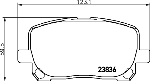 8DB 355 029-801 BEHR/HELLA/PAGID Комплект тормозных колодок, дисковый тормоз (фото 1)