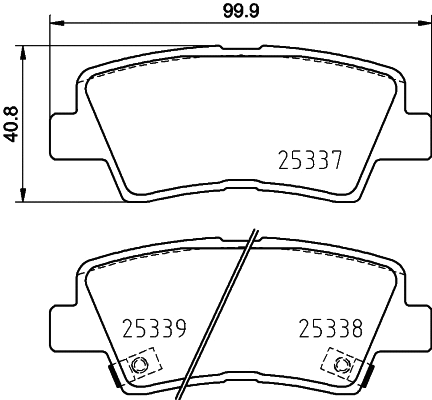 8DB 355 031-821 BEHR/HELLA/PAGID Комплект тормозных колодок, дисковый тормоз (фото 1)