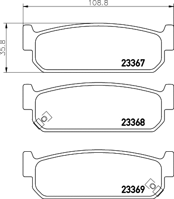 8DB 355 033-241 BEHR/HELLA/PAGID Комплект тормозных колодок, дисковый тормоз (фото 1)
