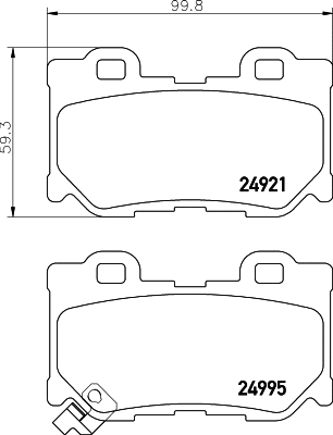 8DB 355 033-471 BEHR/HELLA/PAGID Комплект тормозных колодок, дисковый тормоз (фото 1)