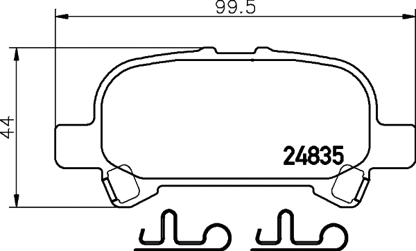 8DB 355 034-391 BEHR/HELLA/PAGID Комплект тормозных колодок, дисковый тормоз (фото 1)