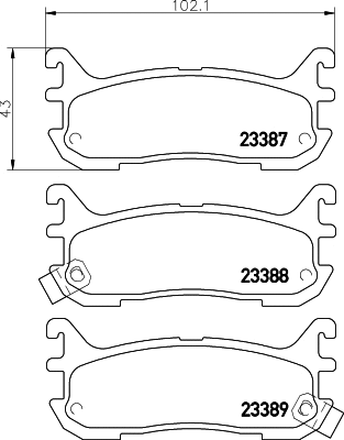 8DB 355 034-641 BEHR/HELLA/PAGID Комплект тормозных колодок, дисковый тормоз (фото 1)