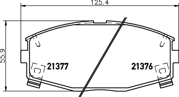 8DB 355 036-771 BEHR/HELLA/PAGID Комплект тормозных колодок, дисковый тормоз (фото 1)