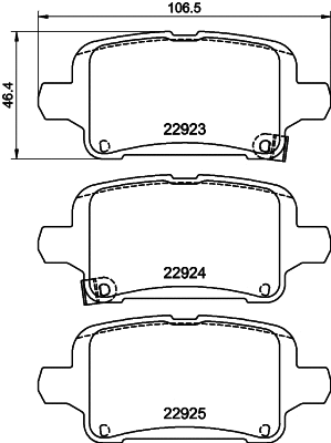 8DB 355 037-721 BEHR/HELLA/PAGID Комплект тормозных колодок, дисковый тормоз (фото 1)