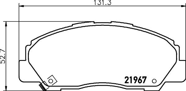 8DB 355 039-611 BEHR/HELLA/PAGID Комплект тормозных колодок, дисковый тормоз (фото 1)