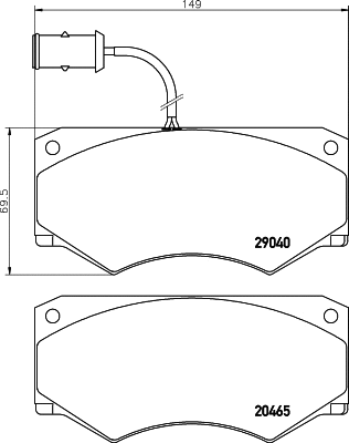 C4000 BEHR/HELLA/PAGID Комплект тормозных колодок, дисковый тормоз (фото 1)