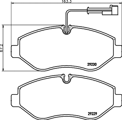 C9005 BEHR/HELLA/PAGID Комплект тормозных колодок, дисковый тормоз (фото 1)