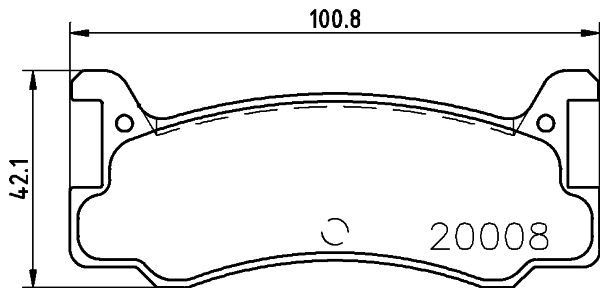 T0025 BEHR/HELLA/PAGID Комплект тормозных колодок, дисковый тормоз (фото 1)