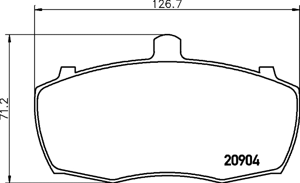 T0082 BEHR/HELLA/PAGID Комплект тормозных колодок, дисковый тормоз (фото 1)