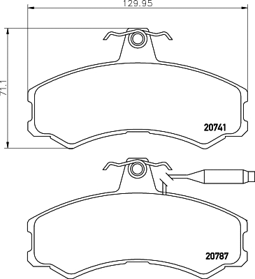 T0290 BEHR/HELLA/PAGID Комплект тормозных колодок, дисковый тормоз (фото 1)