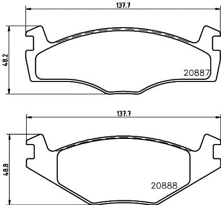 T0351 BEHR/HELLA/PAGID Комплект тормозных колодок, дисковый тормоз (фото 1)