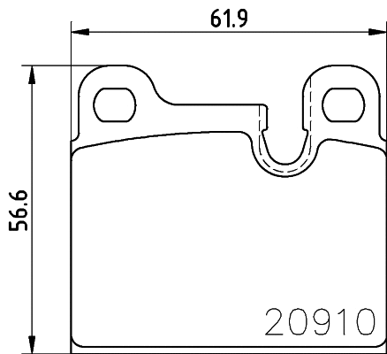 T1119 BEHR/HELLA/PAGID Комплект тормозных колодок, дисковый тормоз (фото 1)