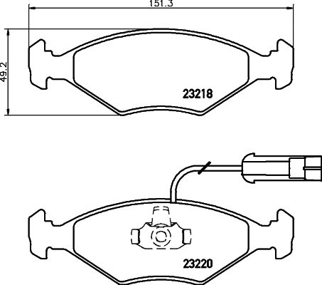 T1148 BEHR/HELLA/PAGID Комплект тормозных колодок, дисковый тормоз (фото 1)