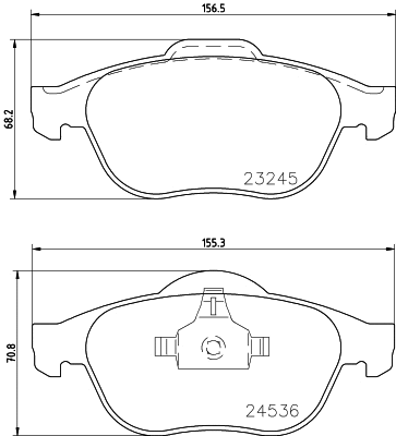 T1213 BEHR/HELLA/PAGID Комплект тормозных колодок, дисковый тормоз (фото 1)