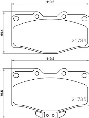 T1251 BEHR/HELLA/PAGID Комплект тормозных колодок, дисковый тормоз (фото 1)