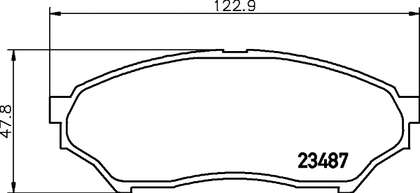 T1257 BEHR/HELLA/PAGID Комплект тормозных колодок, дисковый тормоз (фото 1)