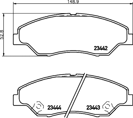 T1277 BEHR/HELLA/PAGID Комплект тормозных колодок, дисковый тормоз (фото 1)