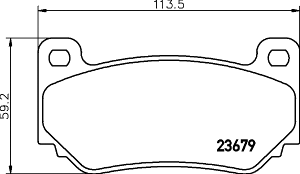 T1279 BEHR/HELLA/PAGID Комплект тормозных колодок, дисковый тормоз (фото 1)