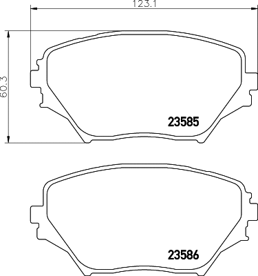 T1281 BEHR/HELLA/PAGID Комплект тормозных колодок, дисковый тормоз (фото 1)
