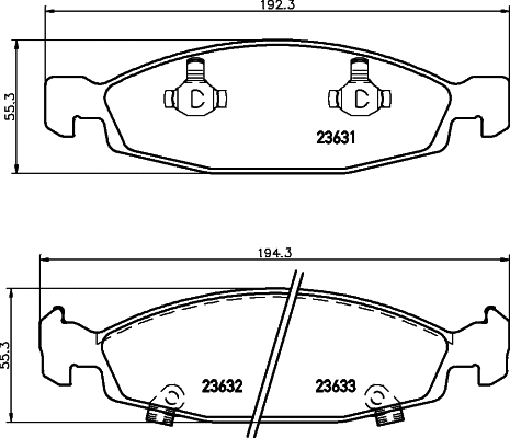 T1296 BEHR/HELLA/PAGID Комплект тормозных колодок, дисковый тормоз (фото 1)