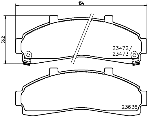 T1302 BEHR/HELLA/PAGID Комплект тормозных колодок, дисковый тормоз (фото 1)