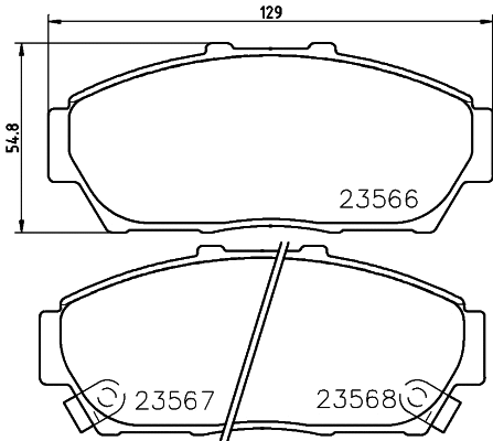 T1306 BEHR/HELLA/PAGID Комплект тормозных колодок, дисковый тормоз (фото 1)