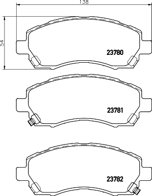 T1320 BEHR/HELLA/PAGID Комплект тормозных колодок, дисковый тормоз (фото 1)