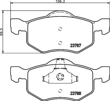 T1322 BEHR/HELLA/PAGID Комплект тормозных колодок, дисковый тормоз (фото 1)