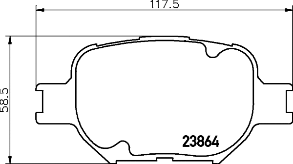 T1330 BEHR/HELLA/PAGID Комплект тормозных колодок, дисковый тормоз (фото 1)