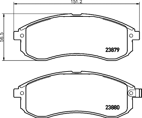 T1338 BEHR/HELLA/PAGID Комплект тормозных колодок, дисковый тормоз (фото 1)