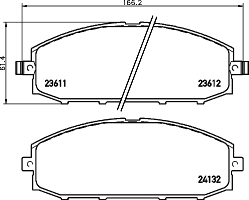 T1370 BEHR/HELLA/PAGID Комплект тормозных колодок, дисковый тормоз (фото 1)