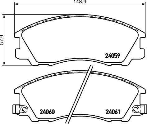 T1396 BEHR/HELLA/PAGID Комплект тормозных колодок, дисковый тормоз (фото 1)