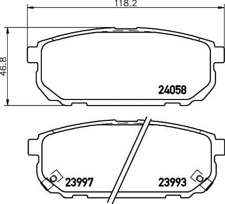 T1401 BEHR/HELLA/PAGID Комплект тормозных колодок, дисковый тормоз (фото 1)