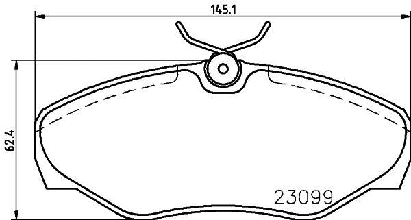 T1424 BEHR/HELLA/PAGID Комплект тормозных колодок, дисковый тормоз (фото 1)