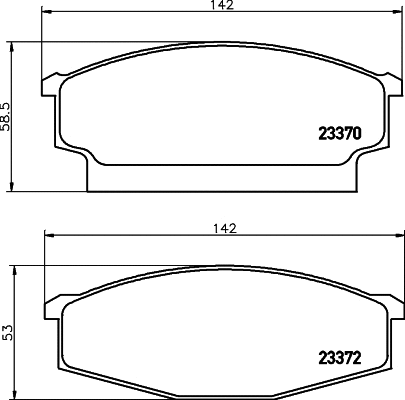 T1427 BEHR/HELLA/PAGID Комплект тормозных колодок, дисковый тормоз (фото 1)