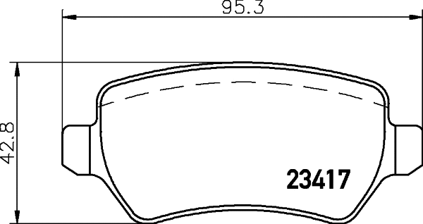 T1451 BEHR/HELLA/PAGID Комплект тормозных колодок, дисковый тормоз (фото 1)