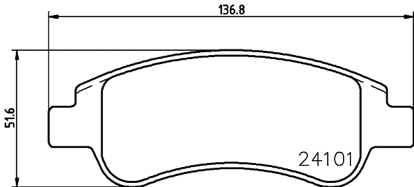 T1468 BEHR/HELLA/PAGID Комплект тормозных колодок, дисковый тормоз (фото 1)