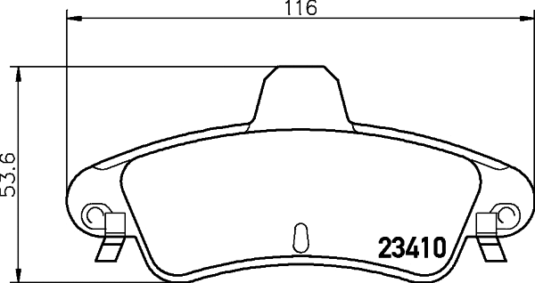 T1536 BEHR/HELLA/PAGID Комплект тормозных колодок, дисковый тормоз (фото 1)