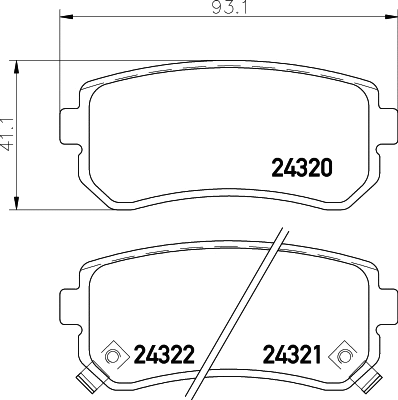 T1592 BEHR/HELLA/PAGID Комплект тормозных колодок, дисковый тормоз (фото 1)