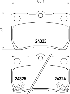 T1593 BEHR/HELLA/PAGID Комплект тормозных колодок, дисковый тормоз (фото 1)