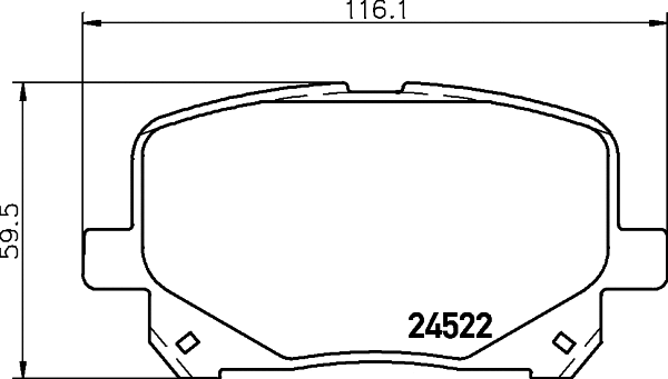 T1682 BEHR/HELLA/PAGID Комплект тормозных колодок, дисковый тормоз (фото 1)