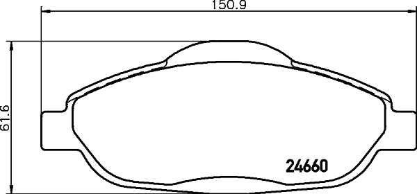 T1766 BEHR/HELLA/PAGID Комплект тормозных колодок, дисковый тормоз (фото 1)