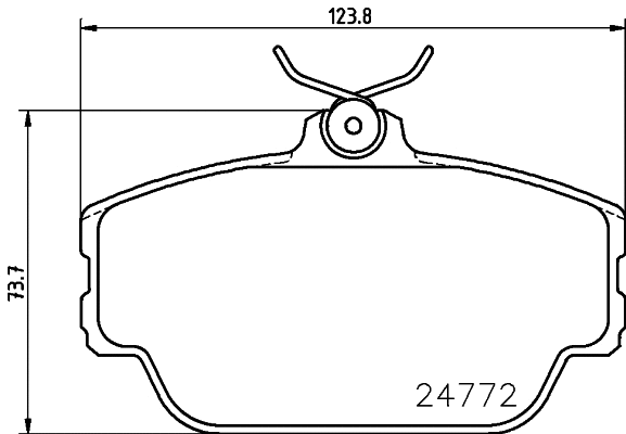 T1842 BEHR/HELLA/PAGID Комплект тормозных колодок, дисковый тормоз (фото 1)