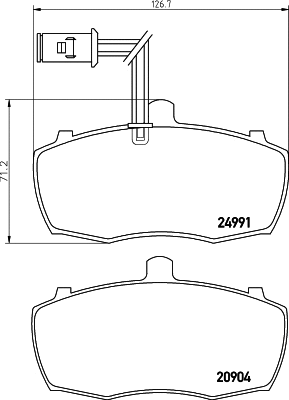 T1885 BEHR/HELLA/PAGID Комплект тормозных колодок, дисковый тормоз (фото 1)