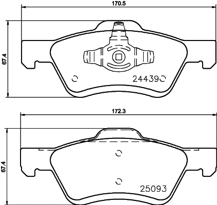 T1914 BEHR/HELLA/PAGID Комплект тормозных колодок, дисковый тормоз (фото 1)