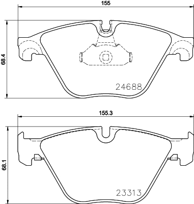 T1962 BEHR/HELLA/PAGID Комплект тормозных колодок, дисковый тормоз (фото 1)